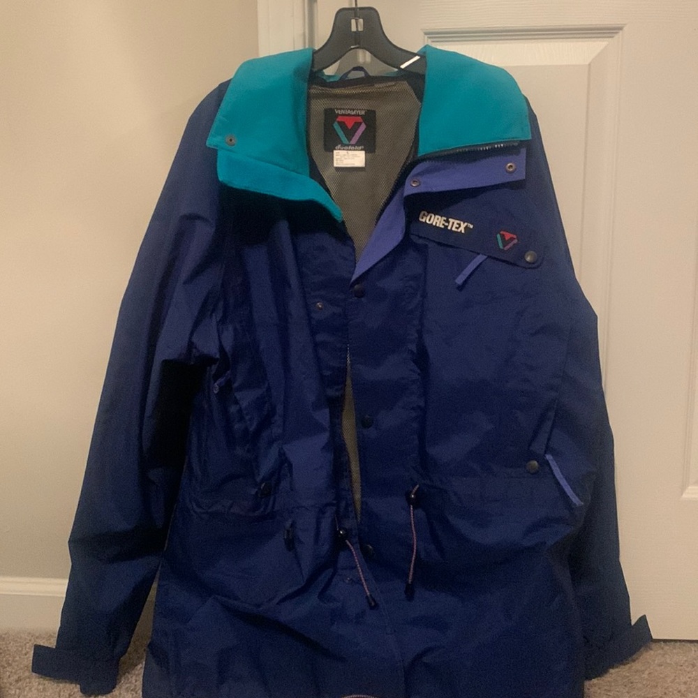 Vintage GORE-TEX VENT-A-LAYER Jacket Blue size Large